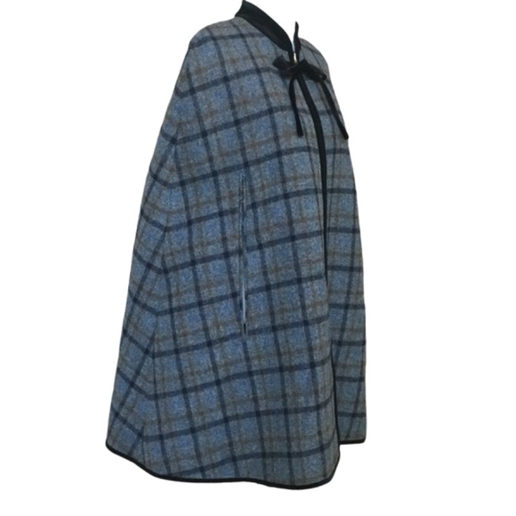 J.Crew Wool Zip Plaid Cape - Picture 5 of 15